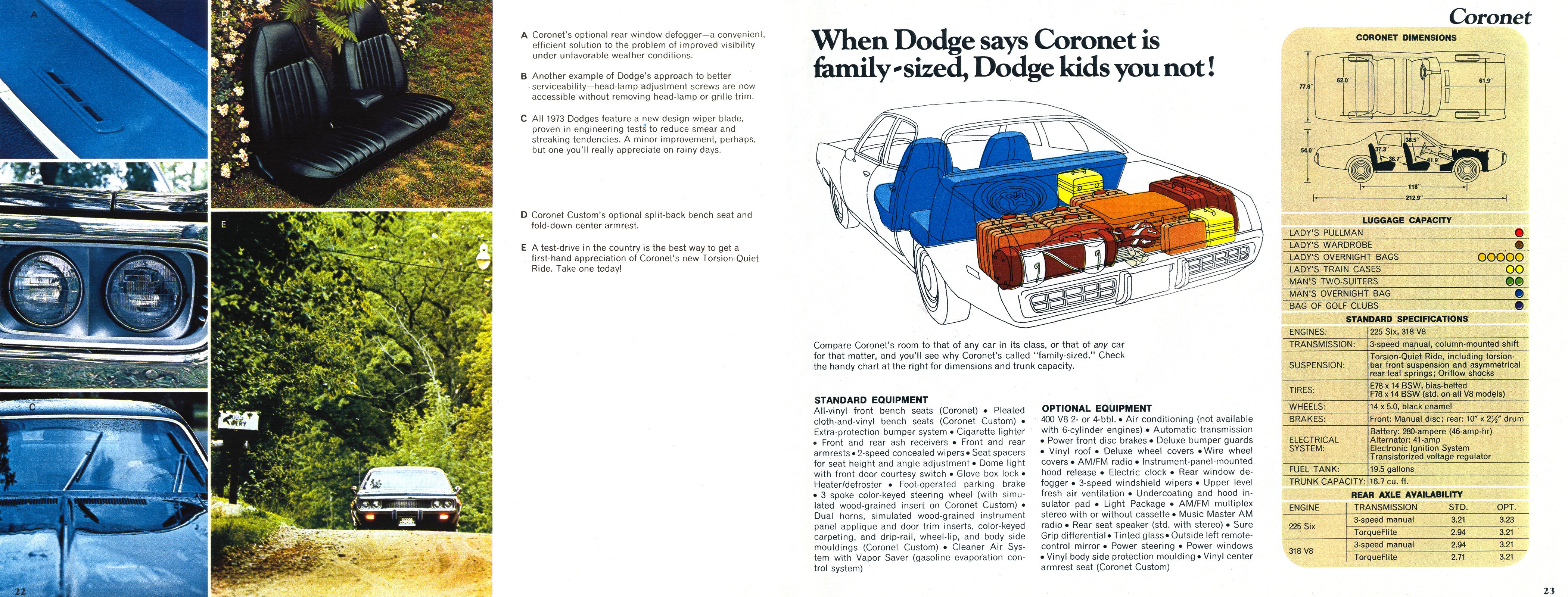 1973 Dodge Full-Line Brochure Page 12